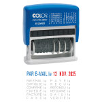 Colop mini tampon dateur printer s 120 / wd - multi formules - bicolore