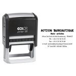 Colop tampon encreur personnalisable printer 38 - noir - 7 lignes Colop tampon encreur personnalisable printer 38 - noir - 7 lignes