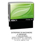 Colop tampon encreur personnalisable printer 40 green line - 6 lignes Colop tampon encreur personnalisable printer 40 green line - 6 lignes