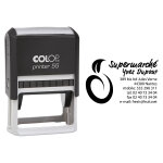 Colop tampon encreur personnalisable printer 55 - noir - 8 lignes Colop tampon encreur personnalisable printer 55 - noir - 8 lignes
