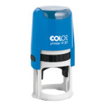 Colop tampon encreur rond personnalisable printer r30 - bleu - 4 lignes Colop tampon encreur rond personnalisable printer r30 - bleu - 4 lignes