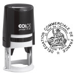 Colop tampon encreur rond personnalisable printer r40 - noir - 6 lignes Colop tampon encreur rond personnalisable printer r40 - noir - 6 lignes