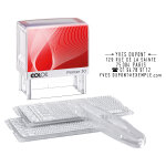Colop tampon encreur � composer soi - m�me printer 30 / 2 set - 5 lignes - noir