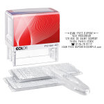 Colop tampon encreur � composer soi - m�me printer 40 / 2 set - 6 lignes - noir