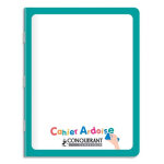Conquerant 9 cahier ardoise, agraf, 17x22 cm, 48p 90g seys, couverture effaable unie recto seys verso ...