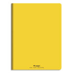 Conquerant c9 cahier piqre 17x22cm 48 pages 90g grands carreaux seys. couverture polypropylne jaune ...
