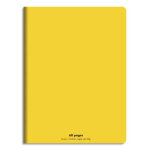 Conquerant c9 cahier piqre 17x22cm 60 pages 90g grands carreaux seys. couverture polypropylne jaune ...