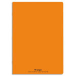 Conquerant c9 cahier piqre 21x29, 7cm 96 pages 90g grands carreaux seys. couverture polypropylne orange ...