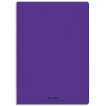 Conquerant c9 cahier piqre 21x29, 7cm 96 pages 90g grands carreaux seys. couverture polypropylne violet ...