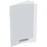 Conquerant c9 cahier piqre 24x32cm 140 pages 90g grands carreaux seys. couverture polypropylne incolore ...