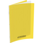Conquerant c9 cahier piqûre 24x32cm 140 pages 90g grands carreaux seyès. couverture polypropylène jaune ... Conquerant c9 cahier piqûre 24x32cm 140 pages 90g grands carreaux seyès. couverture polypropylène jaune ...