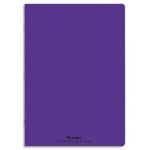 Conquerant c9 cahier piqre 24x32cm 96 pages 90g grands carreaux seys. couverture polypropylne violet ...