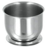 Coquetier, rond, inox
