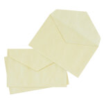 La couronne enveloppe lections 90 x 140 mm 70 g / m - jaune - lot de 1000