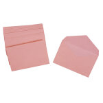 La couronne enveloppe lections 90 x 140 mm 70 g / m - rose - lot de 1000