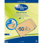 La couronne pochette kraft brun 260 x 330 mm 90g sans fen�tre - autocollante bande silicon�e - lot de ...