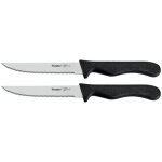 Couteau � steak / tomates basic, noir, set de 2