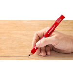 Crayon de charpentier 'moyen', ovale, marron rouge