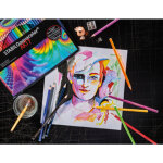 Crayon de couleur aquacolor 'arty', �tui m�tallique