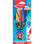 Crayon de couleur color'peps strong, �tui carton de 12