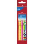 Crayons couleur jumbo grip neon, 5 �tui carton