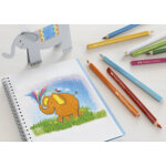Crayons de couleur triangulaire jumbo, �tui 6