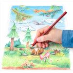 Crayon de couleurs triangulaire noris colour, 144