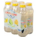 Cristaline eau plate aromatise cristaline parfum citron, lot de 6 bouteilles de 50 cl
