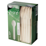 Cuill�re � caf� en papier 'pure', blanc