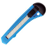 Cutter avec corps plastique lame rtractable bleu lame 18 mm