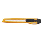 Cutter office avec corps plastique lame r�tractable jaune lame 9 mm