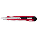 Cutter pro, lame: 9 mm, avec clip, rouge / noir