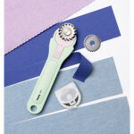 Cutter rotatif, 3 lames incluses, noir
