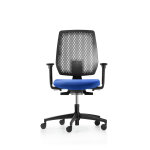 Dauphin fauteuil de bureau ergonomique speed - o - dossier r�sille et pi�tement coloris noir - assise ...