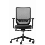 Fauteuil ergonomique dauphin to - sync - soutien lombaire - accoudoirs 4d - dossier noir - assise noir ...