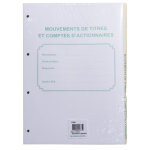 Le dauphin recharge numrote / perfore 58 feuillets unis blanc, paisseur du papier 90g, avec gardes ...