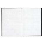 Le dauphin registre 297x210 quadrill� 200 pages foliot�es - noir toil�