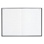 Le dauphin registre 340x225 quadrill� 200 pages foliot�es - noir toil�