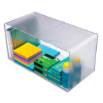 Deflecto cube double transparent en polystyrène, système modulable - dim. : l30, 5 x h15, 3 x p15, 3 ... Deflecto cube double transparent en polystyrène, système modulable - dim. : l30, 5 x h15, 3 x p15, 3 ...