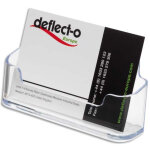 Deflecto porte - cartes visite standard transparent 9. 5x4. 8x3. 8cm