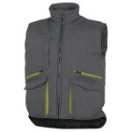 Gilet multipoches gris / vert delta plus, taille s