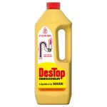 Destop d�boucheur liquide � la soude 1 l - dissout cheveux et graisses - action en 2 h - tous types de ...