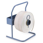 Dévidoir portable pour feuillard de cerclage textile en tube d'acier - bleu Dévidoir portable pour feuillard de cerclage textile en tube d'acier - bleu