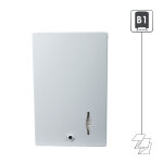 Distributeur essuie - mains enchevêtrés métal blanc Distributeur essuie - mains enchevêtrés métal blanc