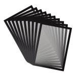 Djois by tarifold magneto pro solo - pochette murale a4 - cadre noir - lot de 10