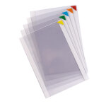 Djois by tarifold pochettes d'affichage adhsives kang easyclic pvc repositionnables a4 - fermeture coin ...
