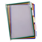 Djois by tarifold pochettes � pivot a4 pour le kit mural m�tal - lot de 10 assorties