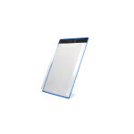 Djois by tarifold protge document mural a4 portrait avec 1 anse en pvc rigide cadre mtal bleu - lot ...
