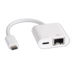 Dlh adaptateur reseau usb - c (male) vers rj45 gigabit ethernet (femelle) et port de charge usb - c pd ...