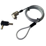 Dlh cable de securite antivol a cle pour microsoft surface pro et surface go, 1, 8 m, cl�, noir, gris ...